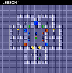 Map of level 1: LESSON 1